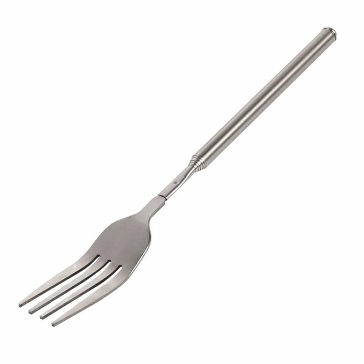 Giantree Forchetta Telescopica, 1 pz 22-64cm in acciaio inox lunga telescopio forcella allungabile forchetta da barbecue manico lungo forchetta per posate forchetta da dessert