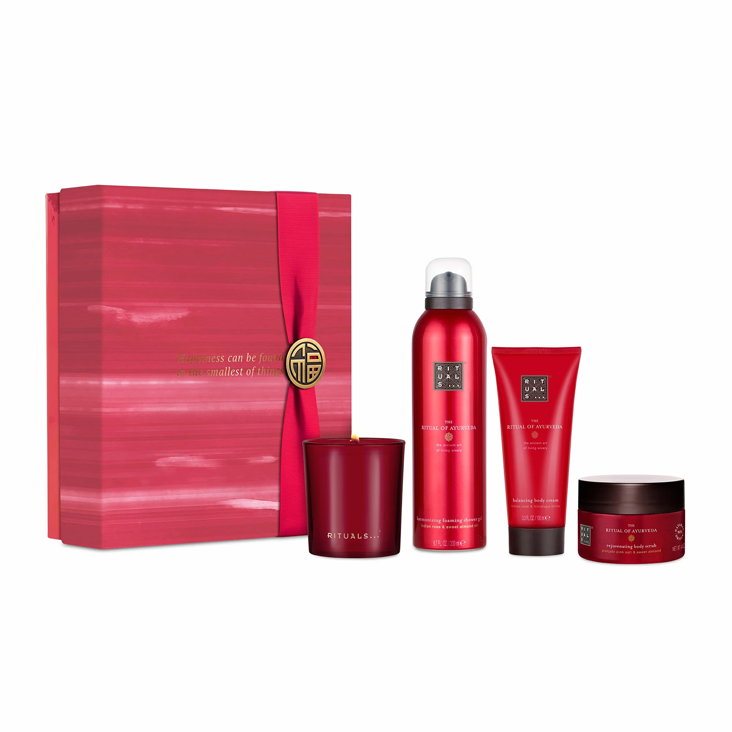 RITUALS Confezione Regalo Donna di The Ritual of Ayurveda, Media - Con Rosa Indiana e Olio di Mandorle Dolci - Proprietà Lenitive e Nutrienti