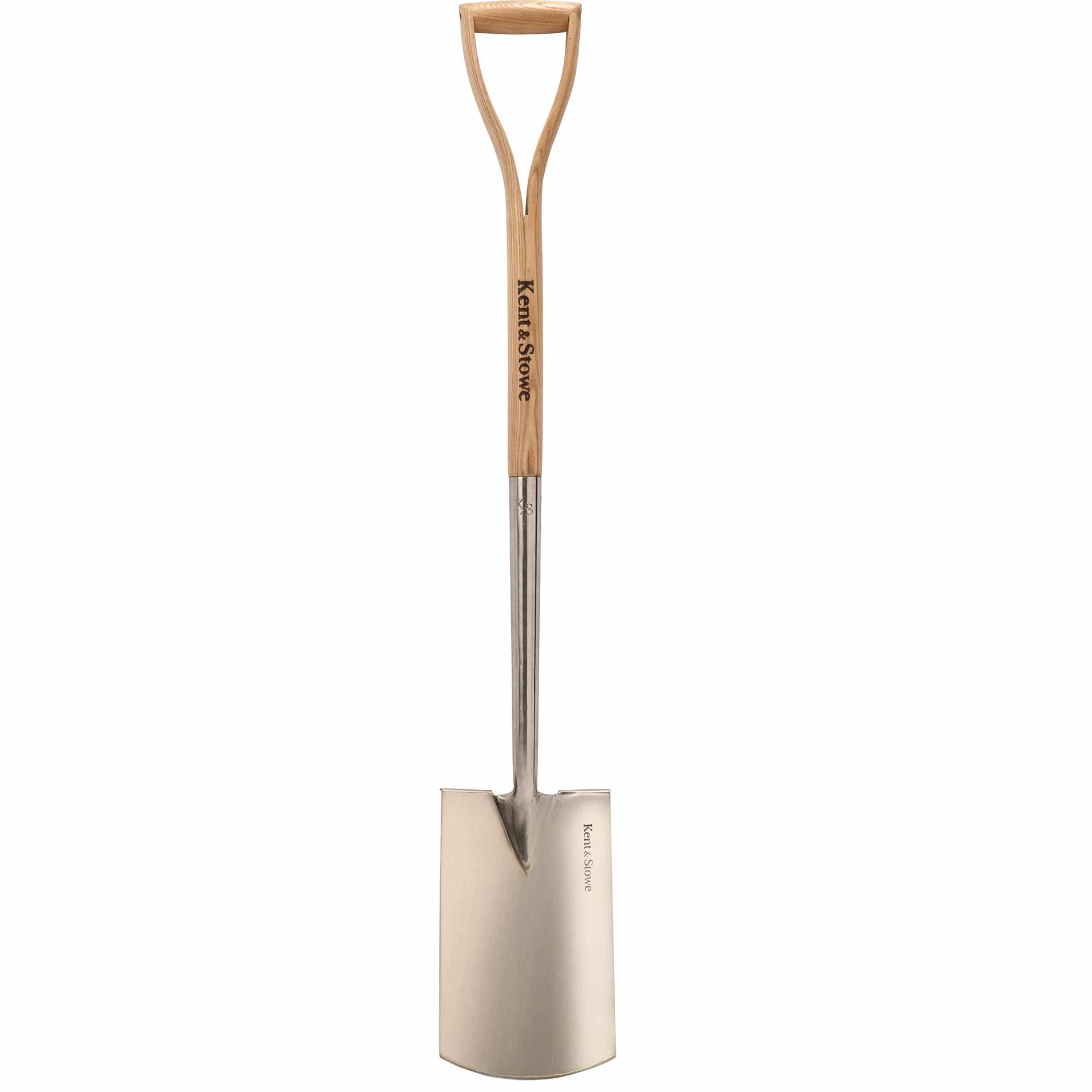 Kent & Stowe Vanga da Giardino Professionale - Acciaio Inossidabile Con Manico in Legno di Frassino, Lunghezza: 110 cm