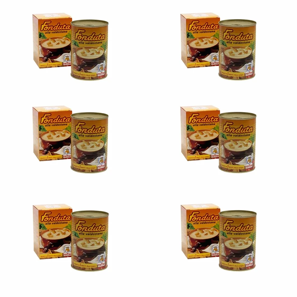 Fonduta di fontina DOP Valle d'Aosta 6 lattine da 400gr