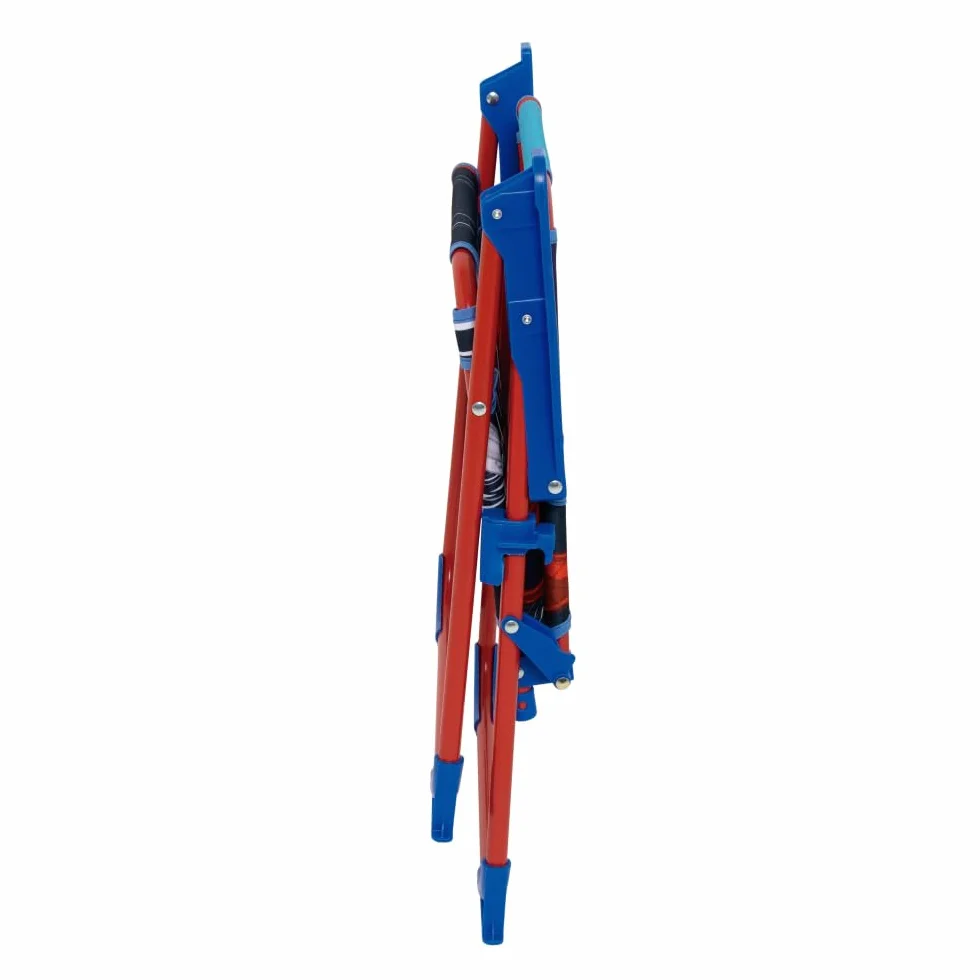 Sedia Pieghevole Bambini Spiderman Marvel 38x32x53 cm Poltroncina Mare e Giardino con Braccioli Tessuto 100% Poliestere Resistente Portata 30 kg Età 3+