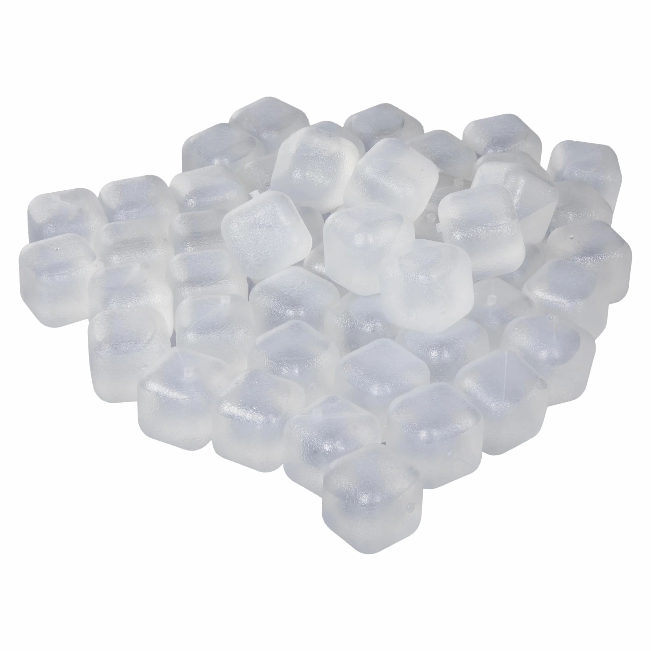 Confezione da 200 cubetti di ghiaccio riutilizzabili in plastica colorata