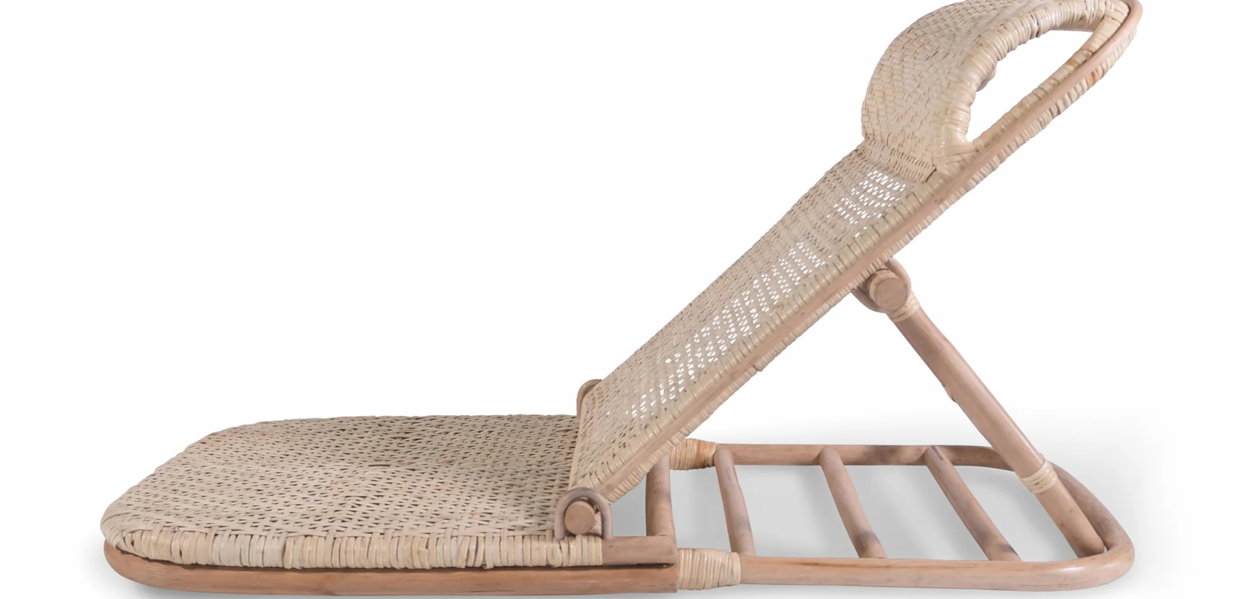 Sedia da giardino Boho Bali in rattan - Chenai Naturale