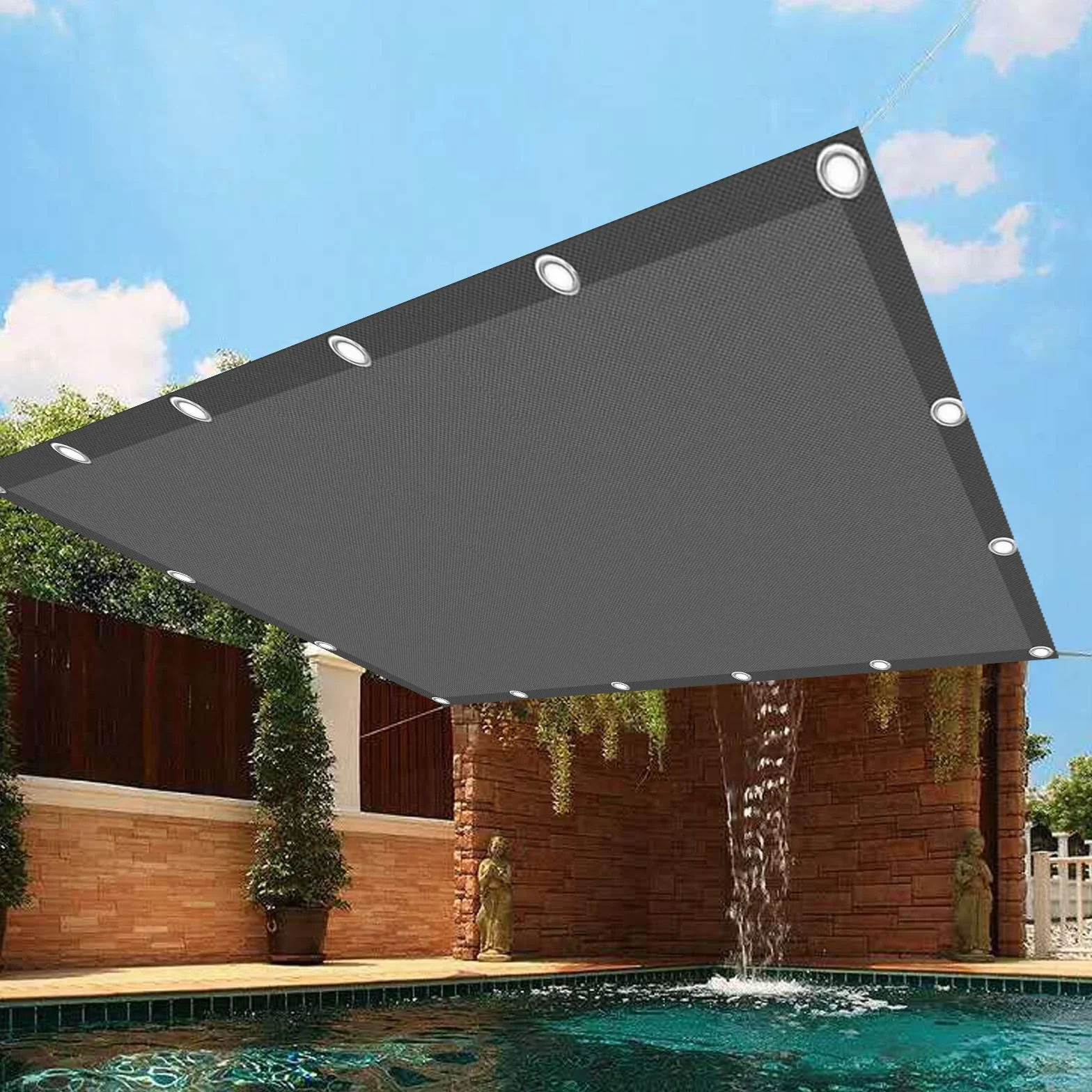 Vela Ombreggiante Impermeabile,Tenda a Vela Impermeabile 2x3m,Vela de Sombra,Tenda a Vela Rettangolare,Tenda a Vela Parasole,Tenda Parasole Rettangolare,per Esterni,Cortile,Giardino