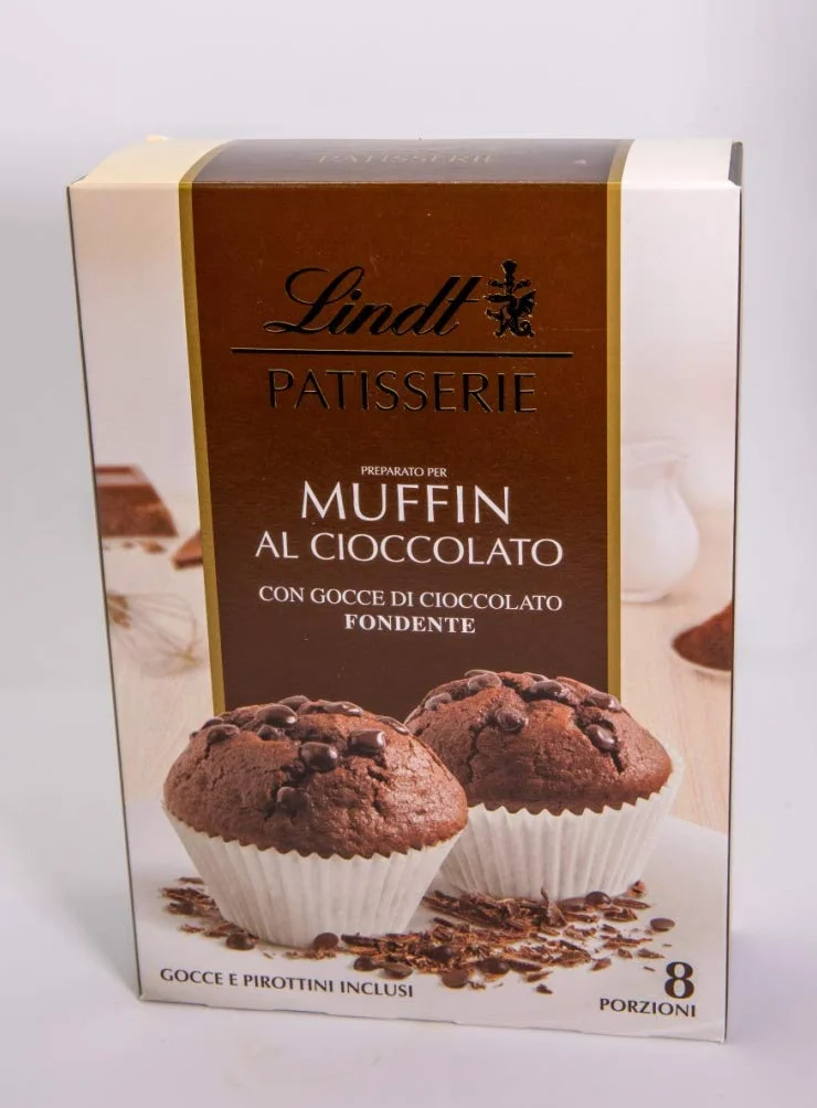 Generico VENTURINI Preparato per Muffin al Cioccolato Lindt, con Gocce di Cioccolato Fondente, 8 porzioni (per Informazioni CONTATTARE Il Venditore)