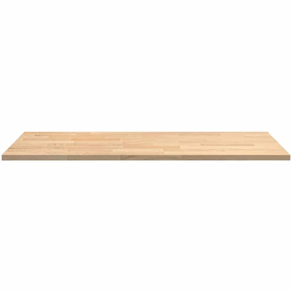 Robusto piano di lavoro in legno di quercia per cucina, 140 x 63,5 x 2,7 cm, rettangolare, in rovere naturale come piano da scrivania e piano di lavoro in legno di facile manutenzione