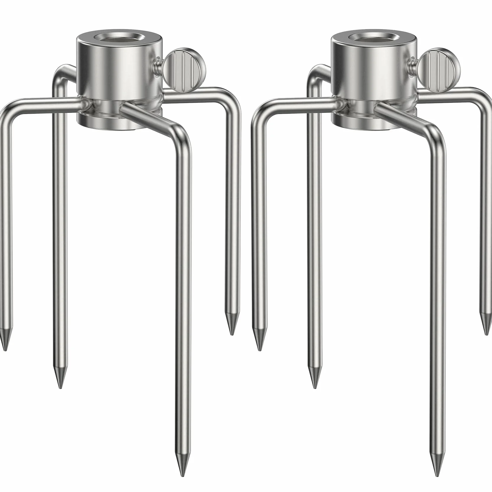 Onlyfire 6007 forchetta di Carne in Acciaio Inossidabile per Barbecue girarrosto spiedo Diametro 8 mm,2 Pezzi