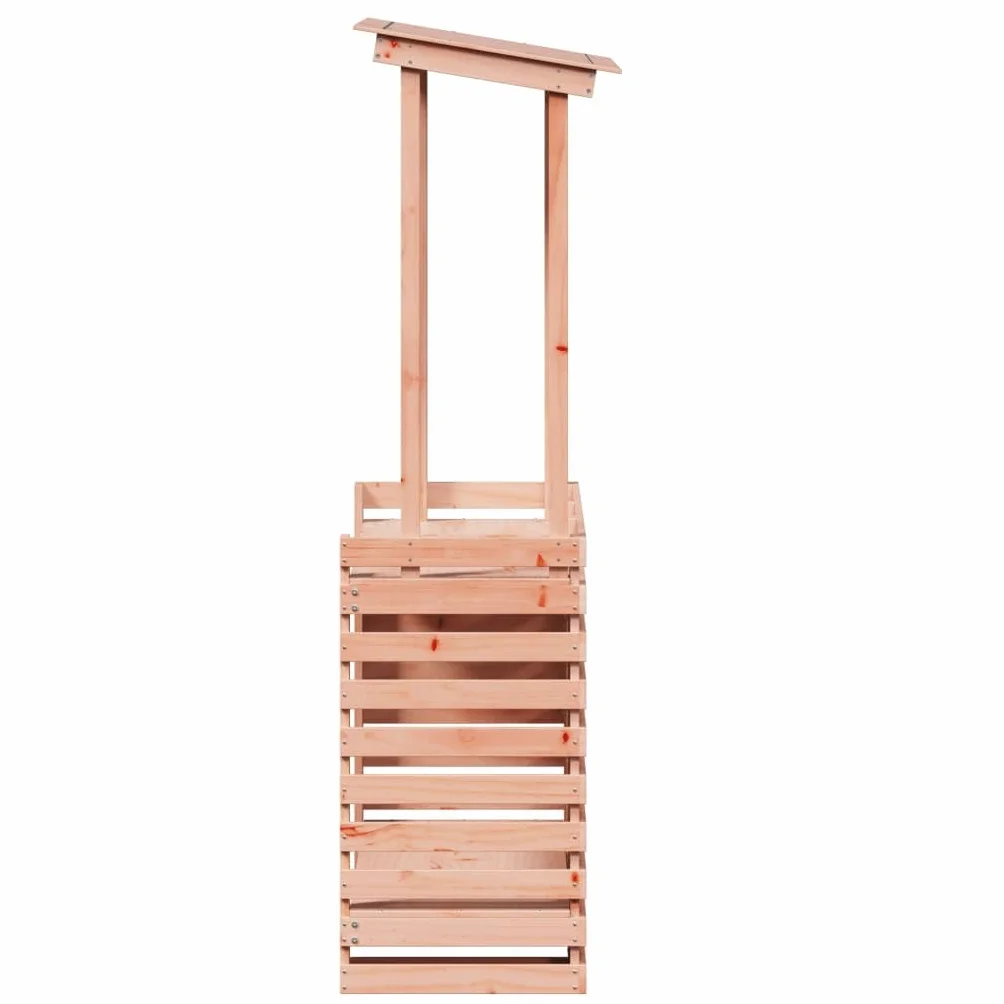 Generico Tavolo Bar da Esterno con Tetto 112,5x57x195,5cm Legno Massello,Mobili da Giardino,Tavoli da giardino-832537