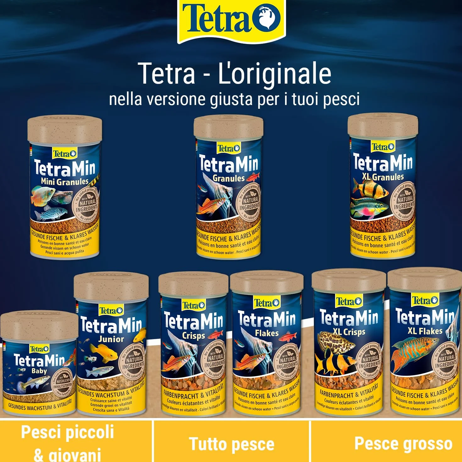 TetraMin Granules Mangime per pesci a lento affondamento 1 L