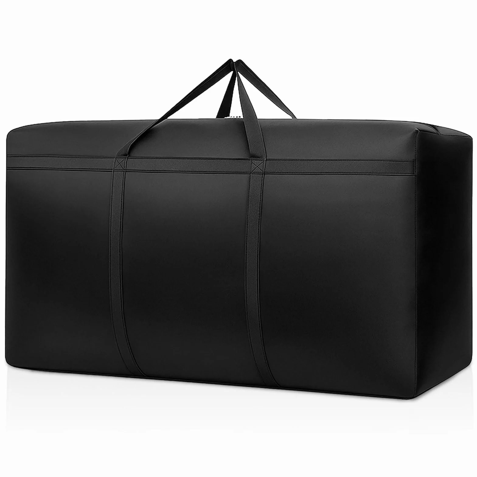Borsa di Stoccaggio per Esterni, 110x60x35 cm Borsa da Campeggio Impermeabile per Cuscini da Giardino Esterni, Tessuto Oxford per Viaggi, con Maniglia, Nero