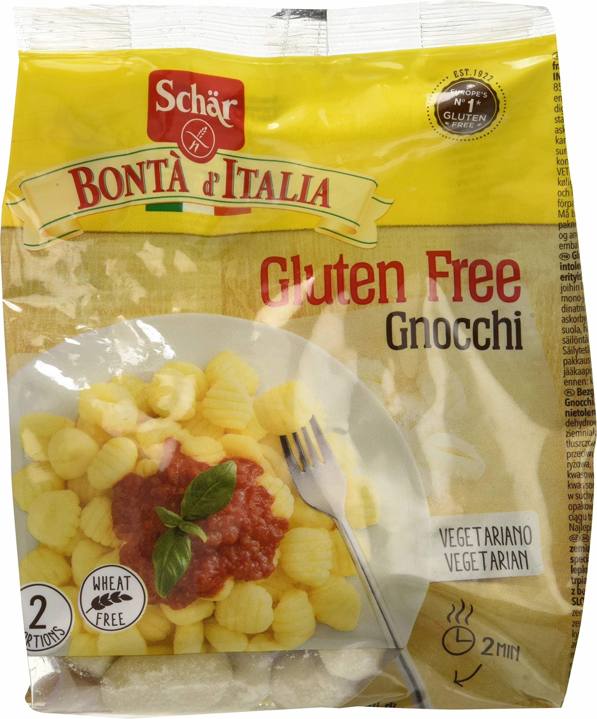 Gnocchi di Patate senza Glutine 300 G confezione da 6