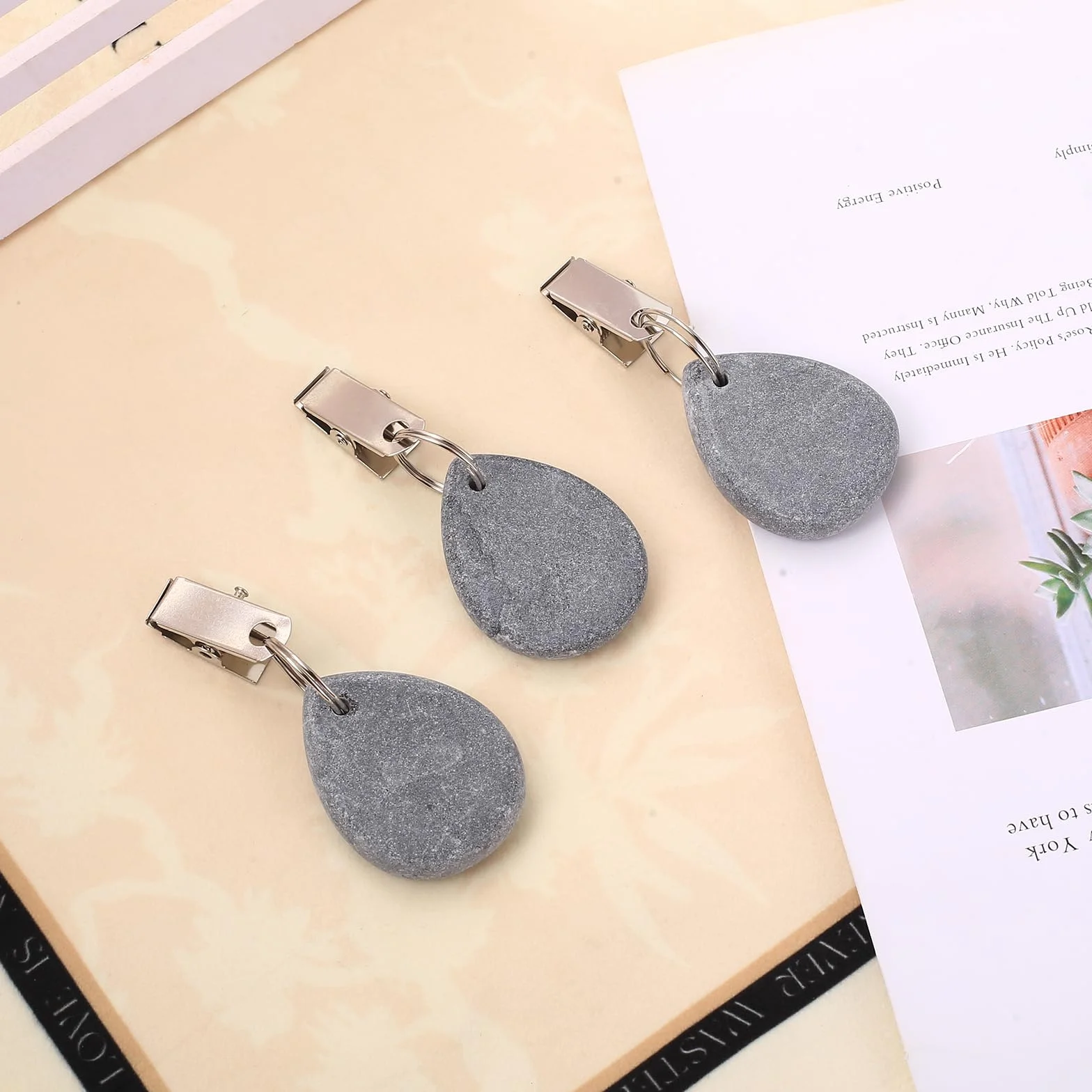 10 Pz Pesi per Tovaglie per Tavoli da Esterno, Pesi per Tovaglie in Marmo, Ferma Tovaglia da Tavola, Fermatovaglia da Esterno con Clip per Decorazioni da Picnic Aperto Matrimoni
