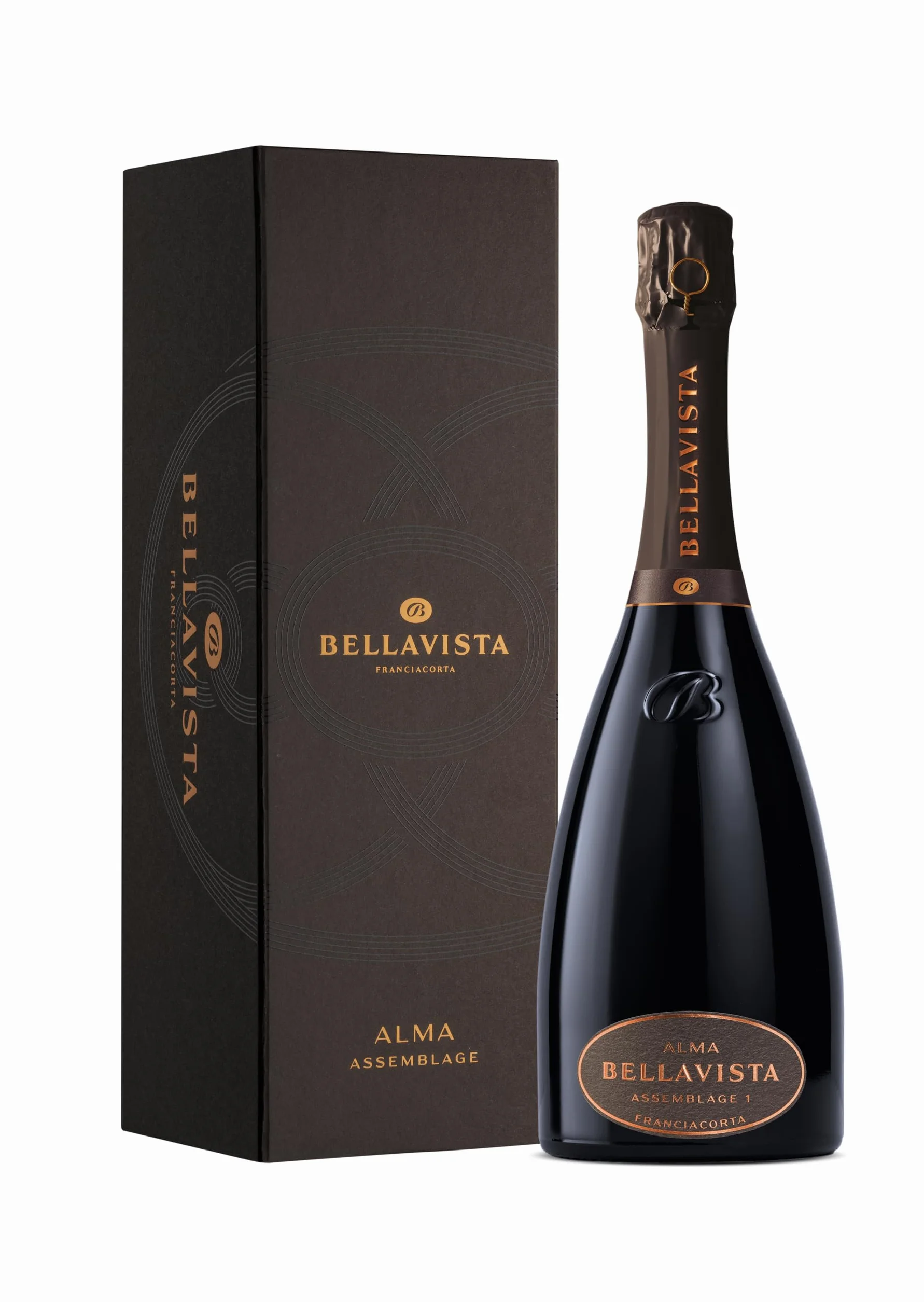 Bellavista Alma Assemblage 1 Brut - Franciacorta Astucciato DOCG - Uve Chardonnay, Pinot Nero, Pinot Bianco - 750 ml