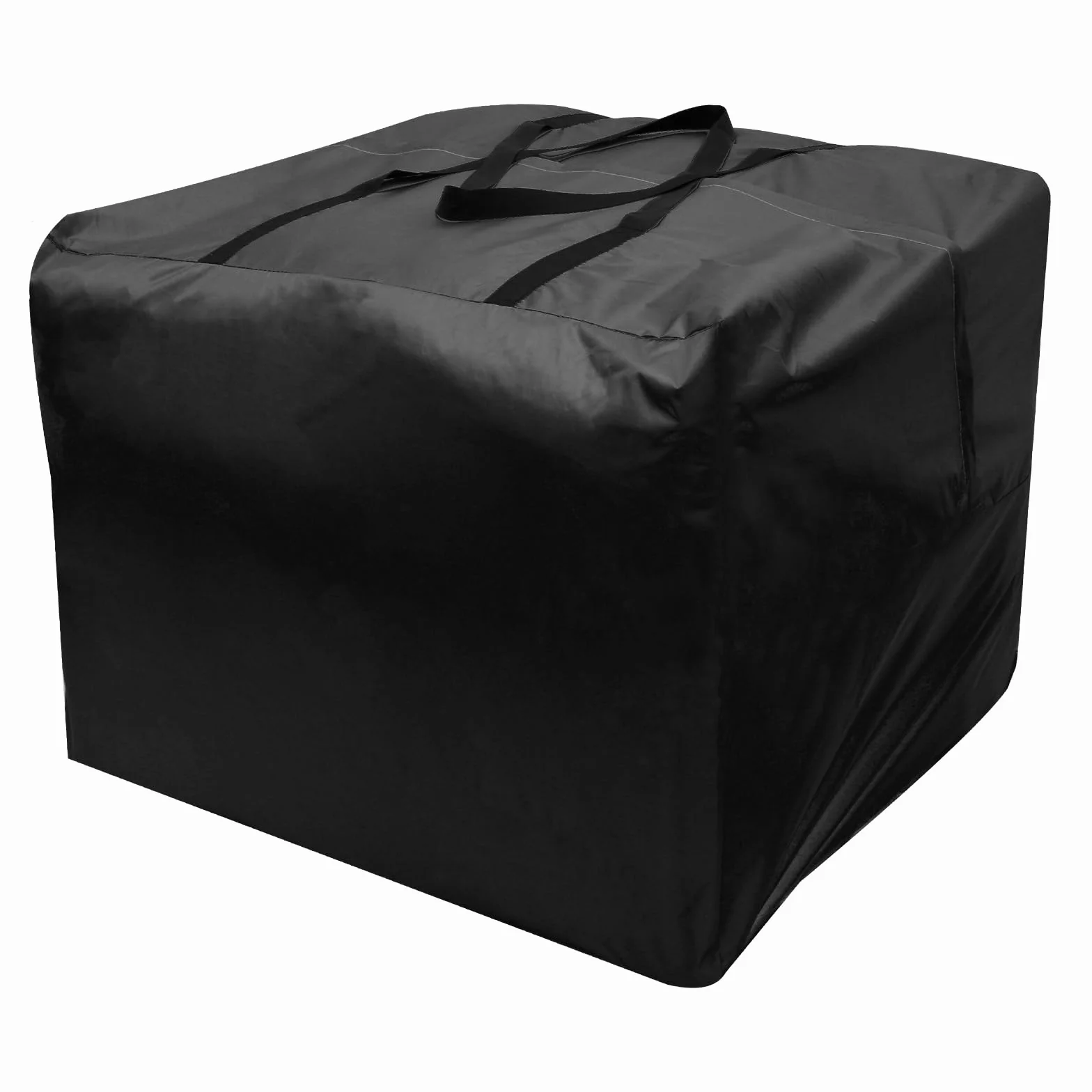 Borsa portacuscini patio, con cerniera e manici, 210 denari, resistente e impermeabile, 81x81x61 cm