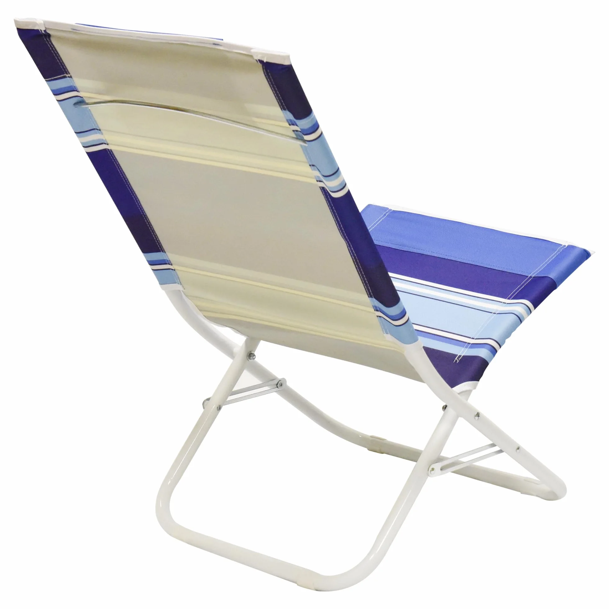 SPIAGGINA MARE TOLOSA 53x49x73cm STRUTTURA IN ACCIAIO BLU