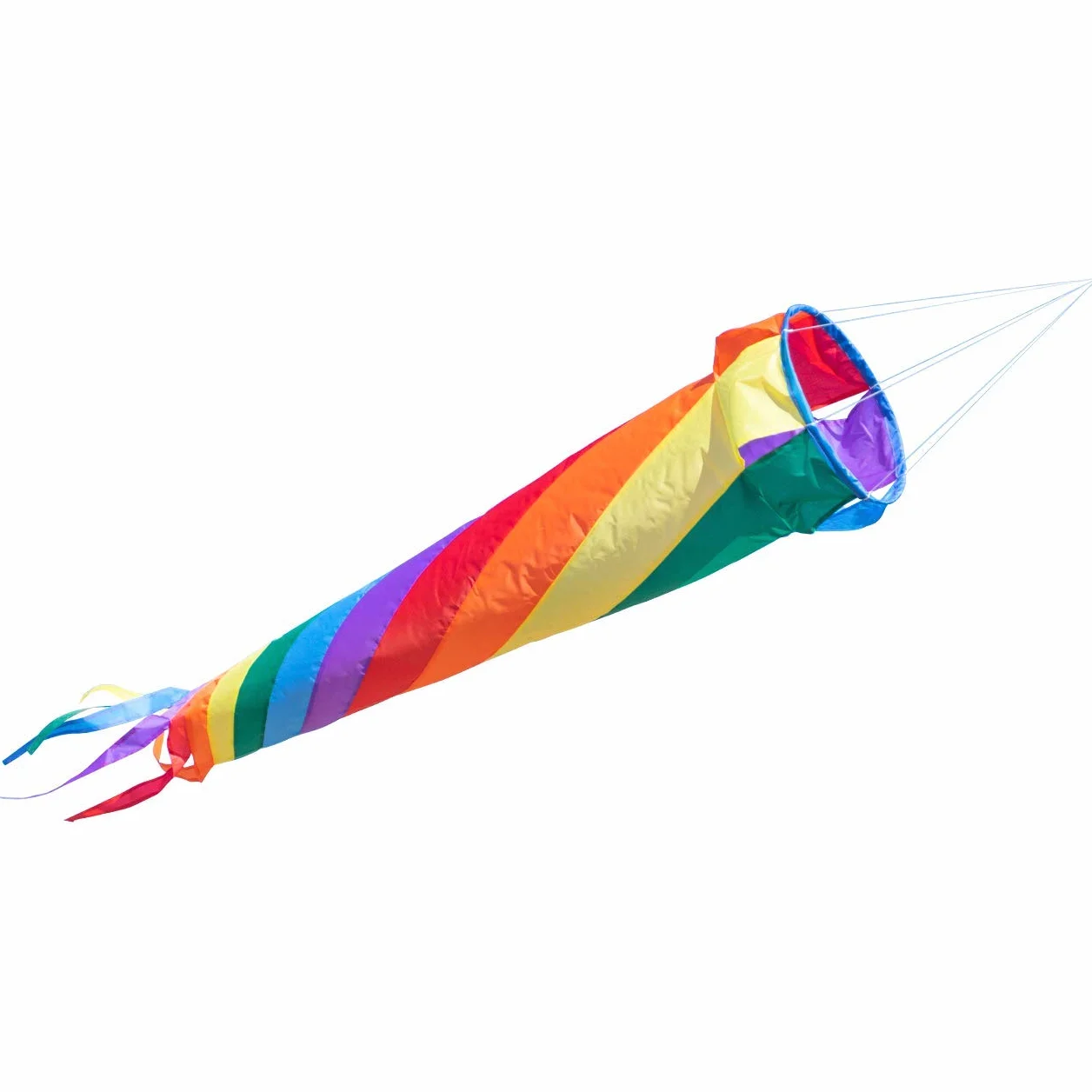 Manica a vento - Windturbine 90 RAINBOW - Impermeabile e resistente ai raggi UV - Ø20cm, Lunghezza: 90cm - incl. clip girevoli con cuscinetti a sfere