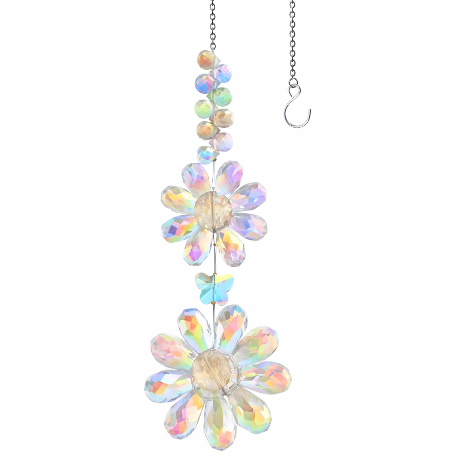 Acchiappasole Cristallo, Pendenti Prismi Cristallo, Suncatcher Ciondoli, Appeso Arcobaleno Prisma Finestra, Ciondolo Ornamento Sfere, per Casa Giardino Finestra