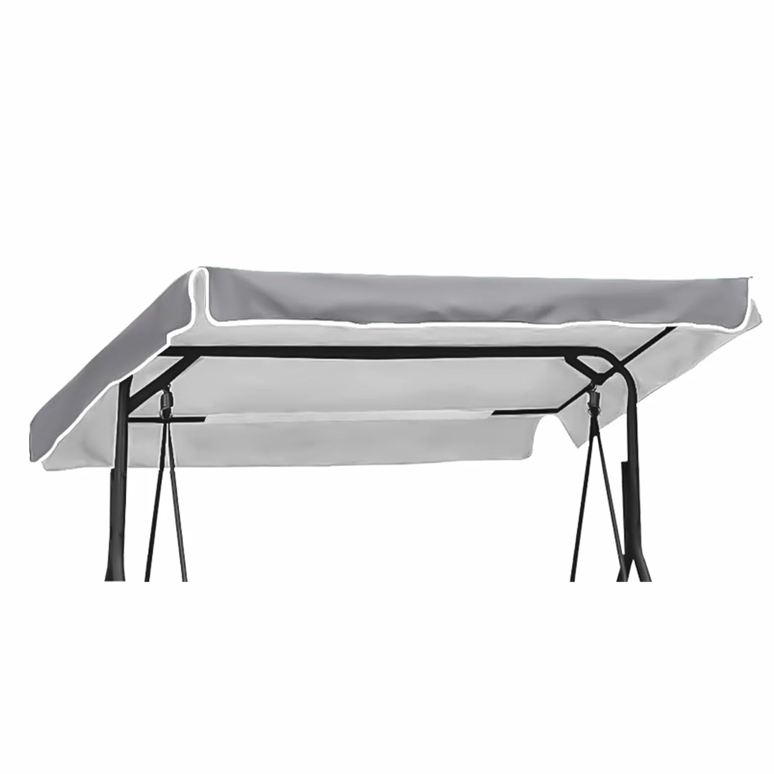 Tettuccio per Dondolo Tetto di Ricambio per Dondolo da Giardino, Copertura di Ricambio Dimensioni 2 e 3 Posti e Vari Colori, 200 x 145 cm