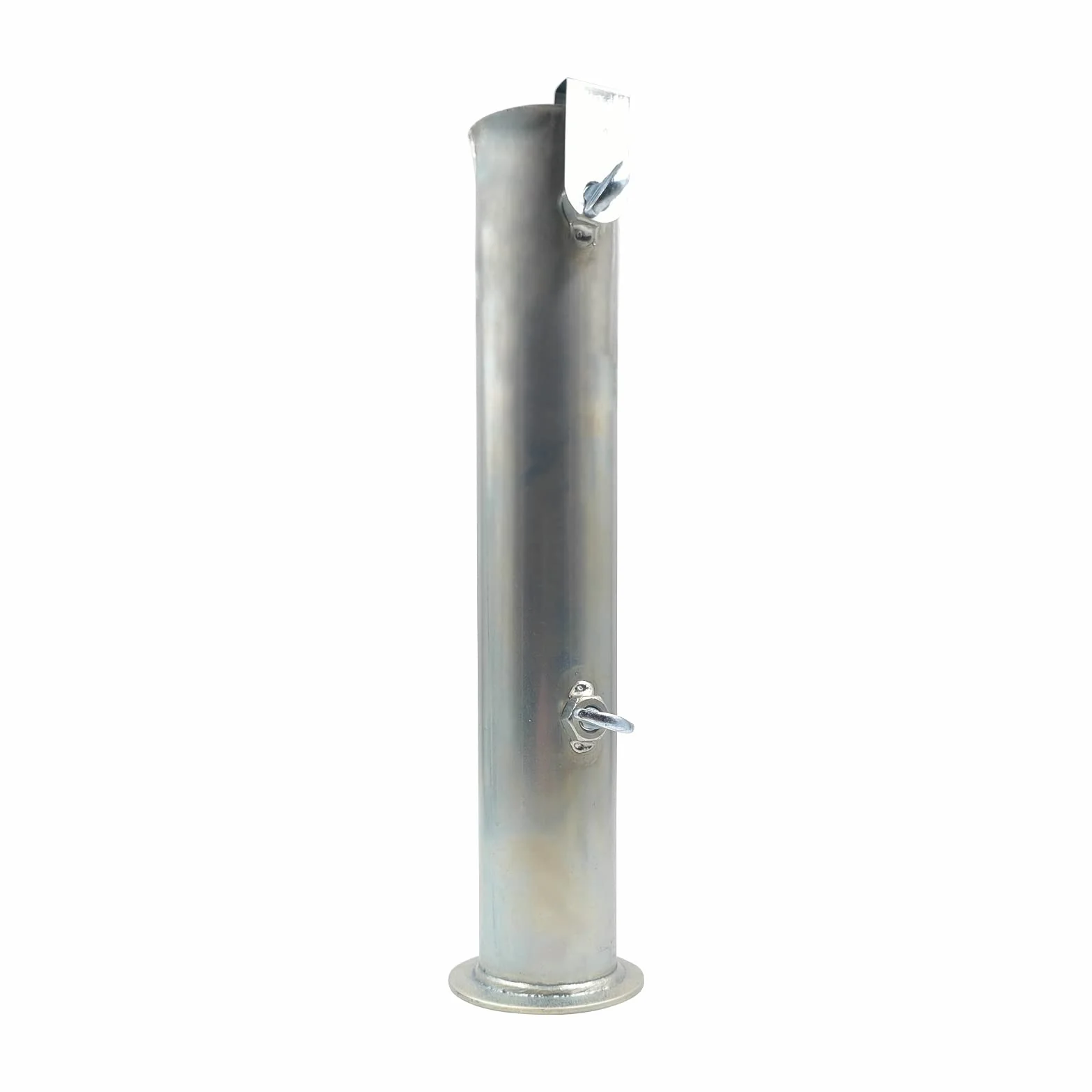 KOEM Supporto Tubolare in Ferro zincato Ø 55 mm Tubo di Ricambio per Base ombrellone in graniglia Cemento