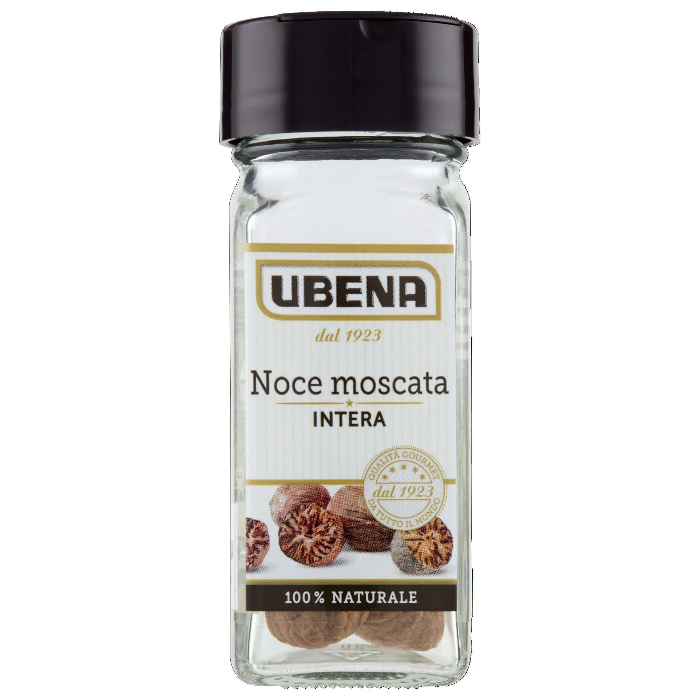 UBENA, Noce Moscata Intera, Ideale per Insaporire Besciamella, Salse e Verdure Gratinate, Formato Vasetto da 2 Pezzi