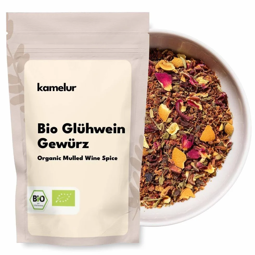500g BIO vin brulé speziato, aromatico BIO vin brulé speziato per il piacere invernale - vin brulé speziato speziato in confezione biodegradabile