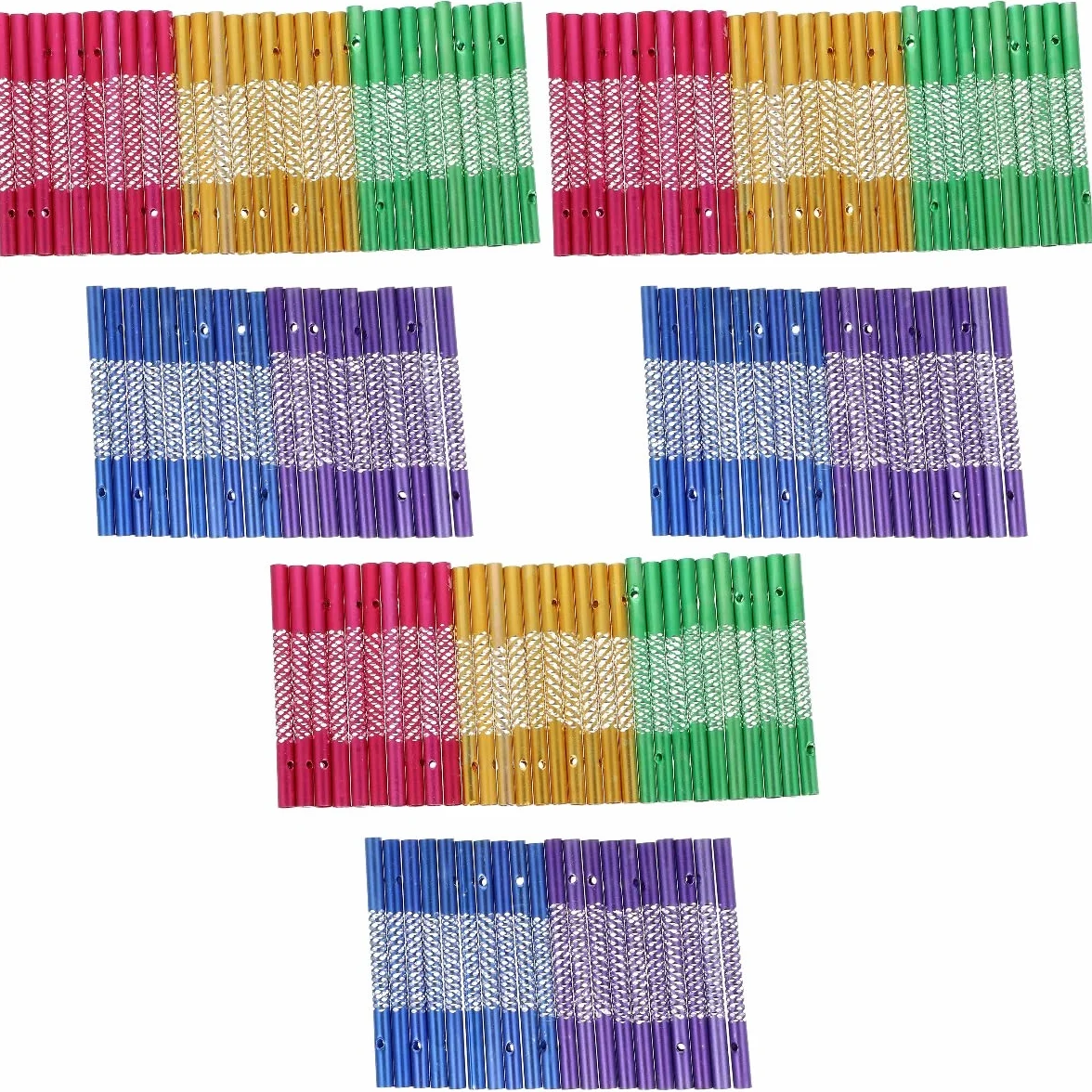 150 tubi a per fai da te, tubi a in alluminio, tubi vuoti, scacciapensieri per la produzione di campanelli eolici (colore casuale).