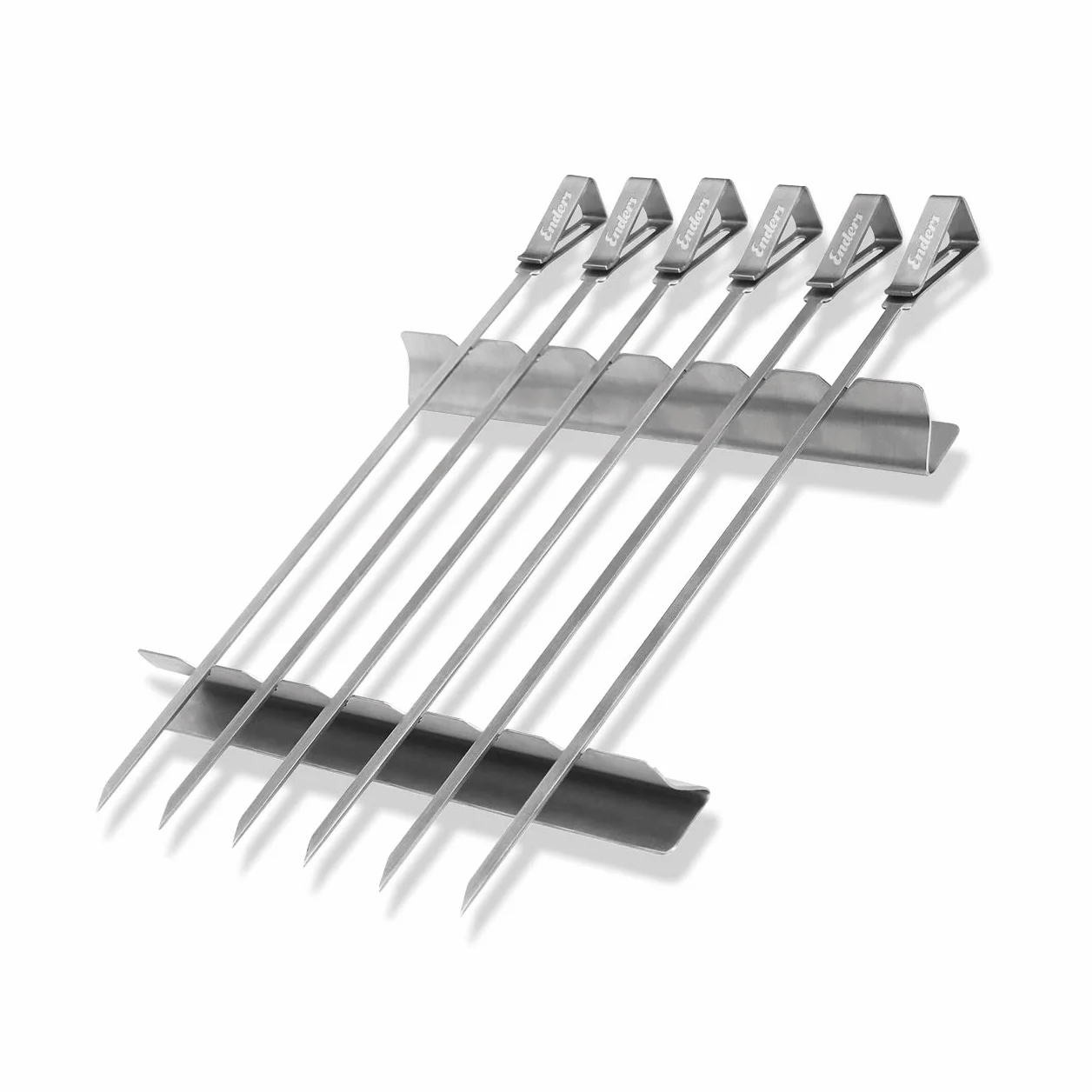 Enders Set di Spiedini in acciaio inossidabile - Ideale per kebab e barbecue - 6 Speidini in acciaio inox - Facile e leggeri da usare #8802
