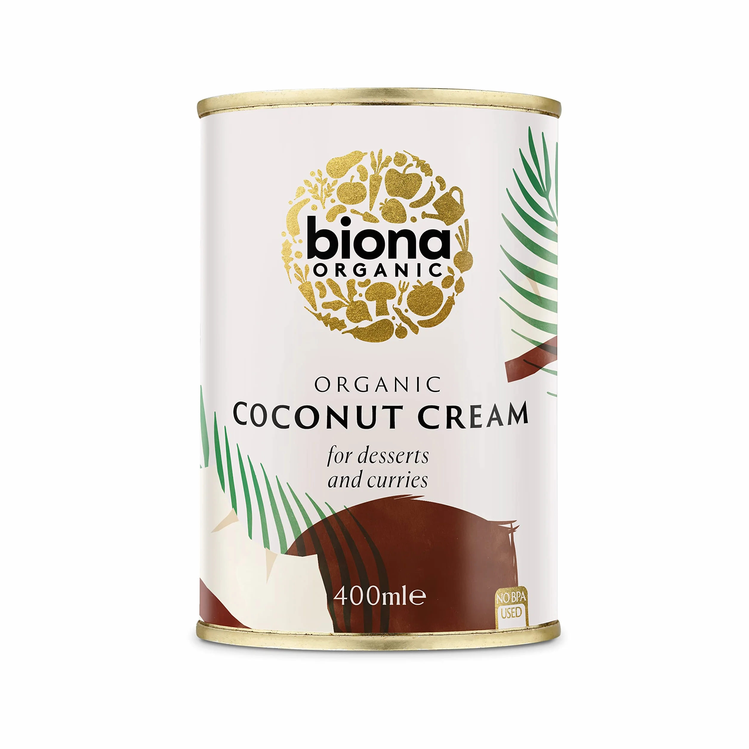 Biona Crema di cocco biologica, 400 ml (confezione da 6)