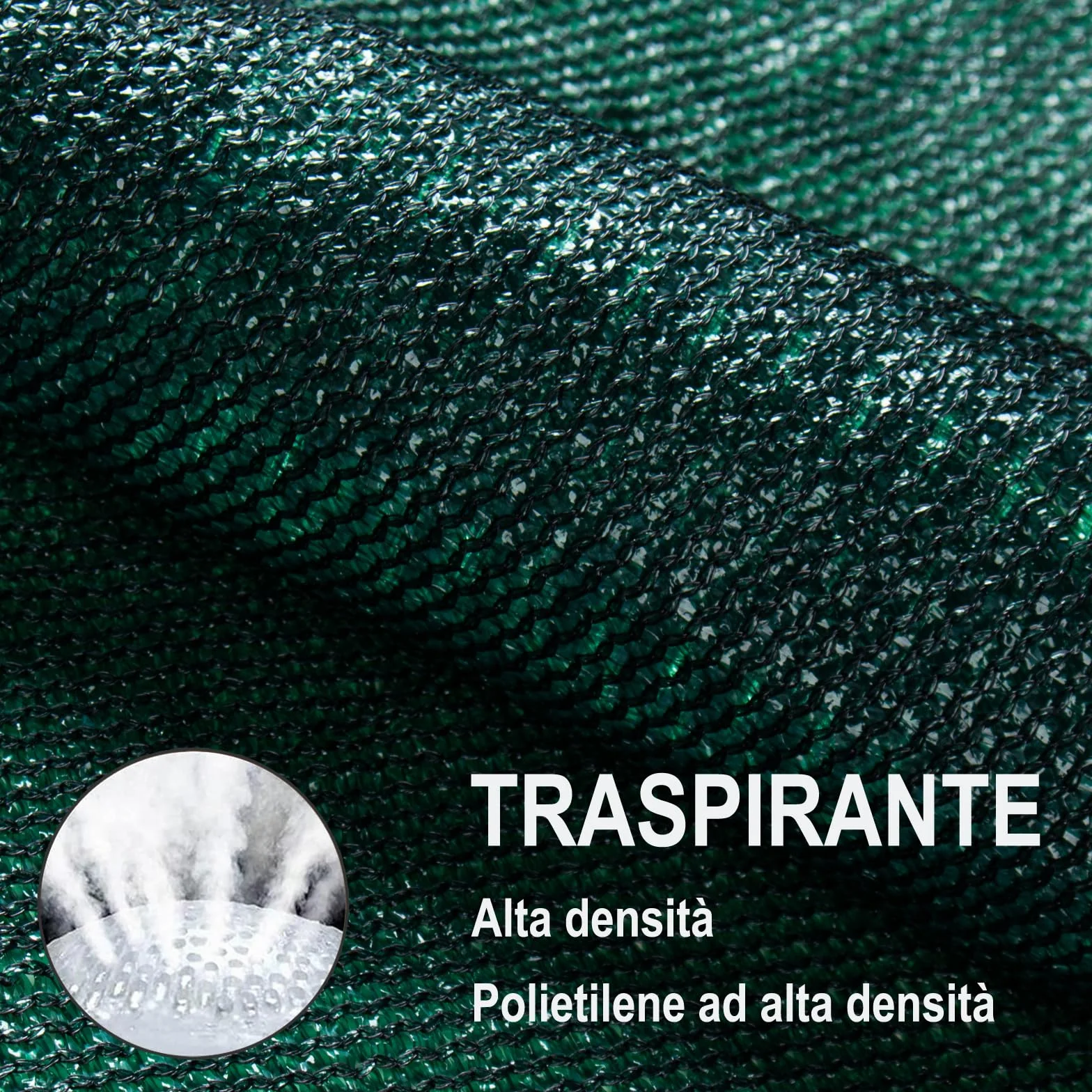 SUNNY GUARD Frangivisto Balcone 90x600cm HDPE Protezione Privacy Balcone,Protezione Solare e traspirabilità Recinzione Copertura per Balcone Giardino terrazza con Fascette,Verde