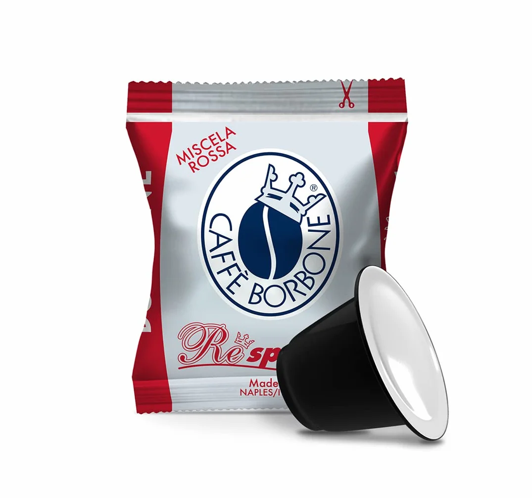 Caffè Borbone Respresso, Miscela Rossa - 200 Capsule - Compatibili con le Macchine ad uso domestico Nespresso®* (2 confezioni da 100)