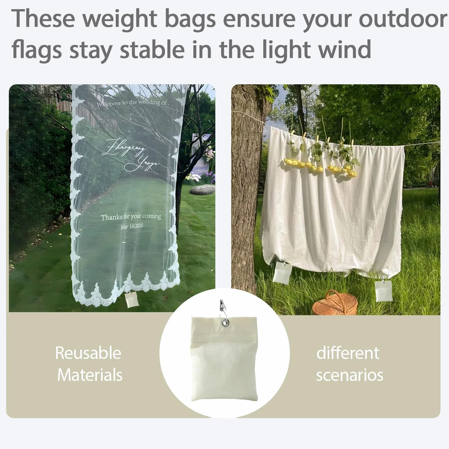 Set di 6 Zavorre Pesi Tende Esterno Ideali Per Fissare Tende Tovaglie Striscioni Per Feste e Altre Decorazioni Sono Adatte Anche Ambienti Esterni Come Padiglioni Da Giardino Pesi Gazebo Campeggio