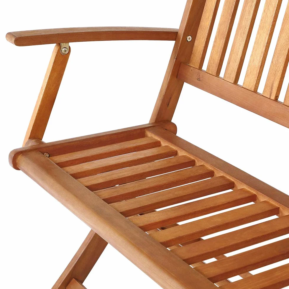 Deuba CASARIA® Panchina Pieghevole da Giardino in Legno di Eucalipto Certificato FSC® Panca 2 Posti Terrazza Esterno