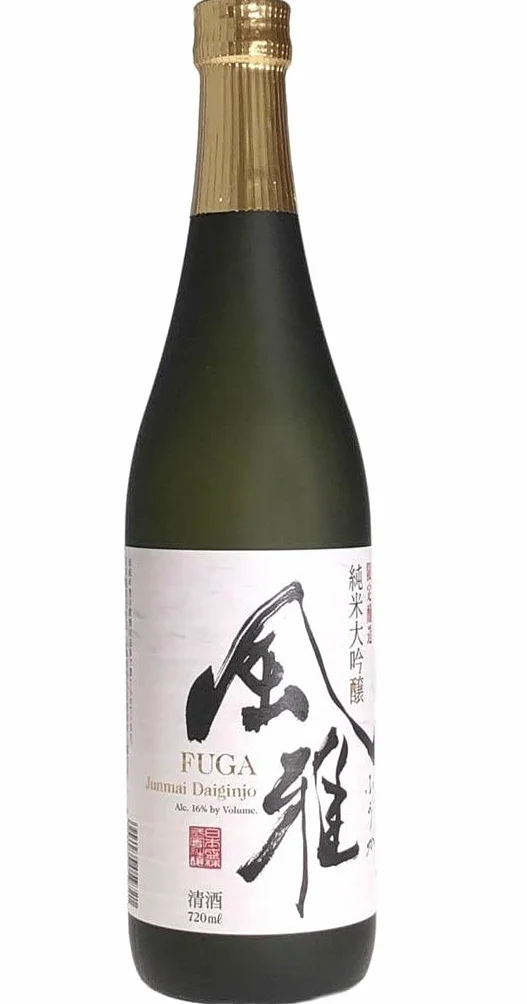 Nihonsakari Sake Fuga Junmai Daiginjo, 16,00%, 720 ml, Ac