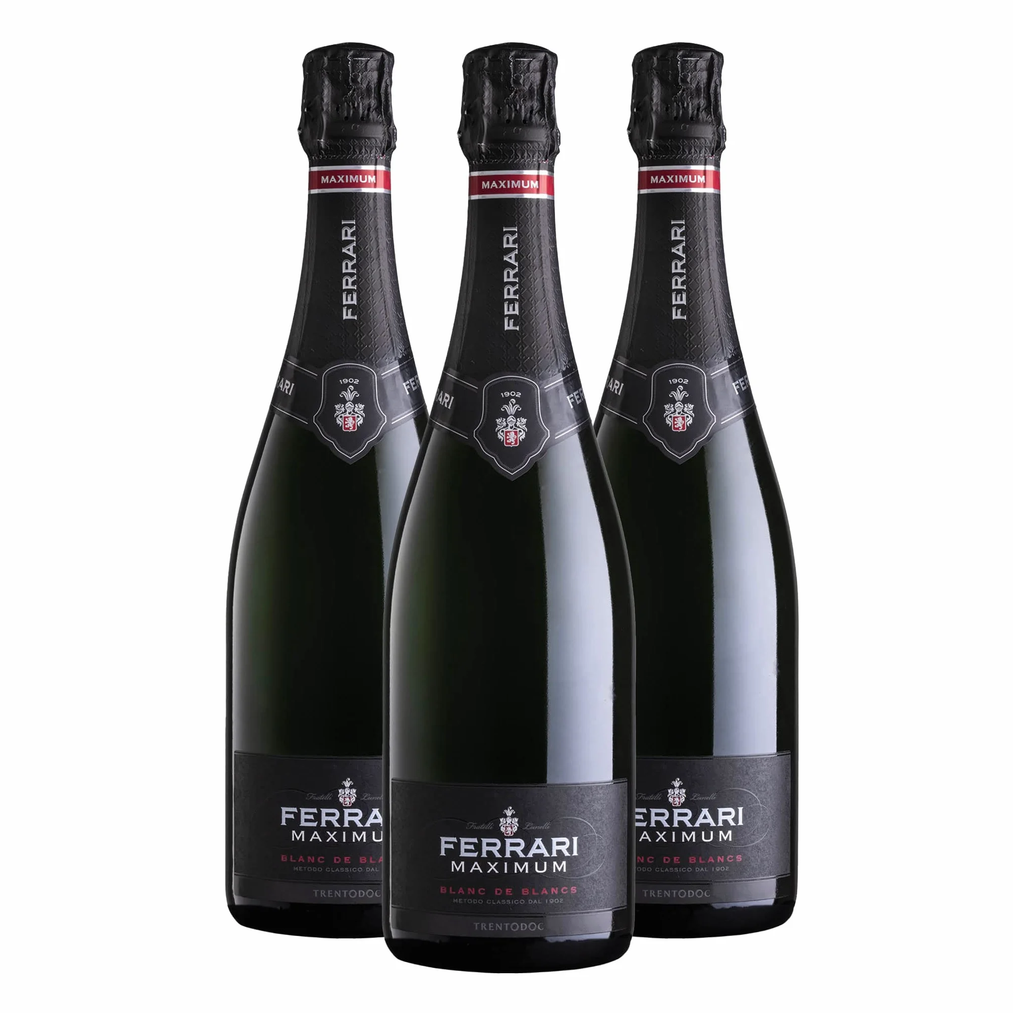 Ferrari Maximum Blanc De Blancs Trento DOC, 3 bottiglie