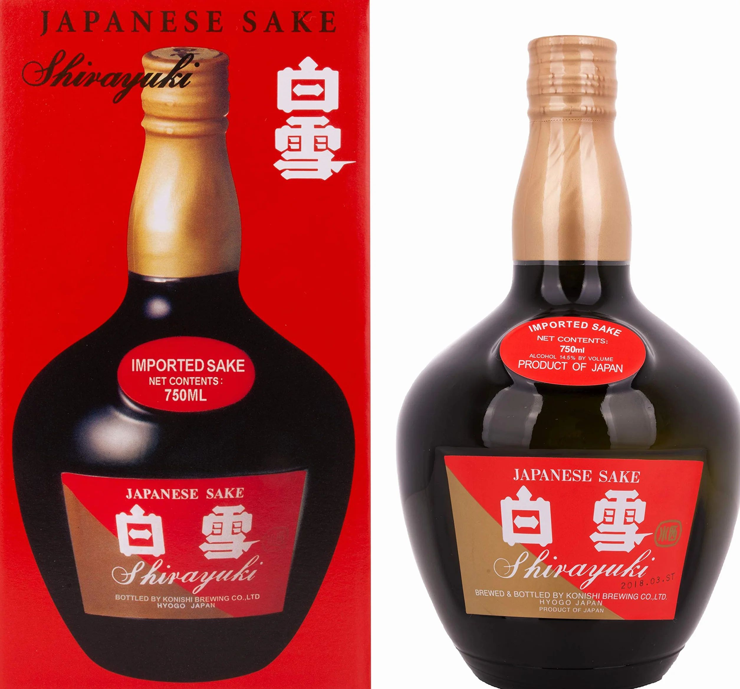 Shirayuki Japanese Sake 14,5% Vol. 0,75l in Giftbox
