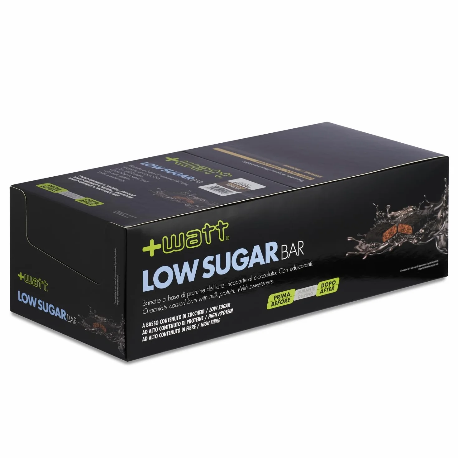 Low Sugar Bar - Barretta a Base di Proteine del Latte - Formato: BOX 24 x 50 g - Gusto: Brownie - Contiene Oltre il 30% di Proteine - Gluten Free