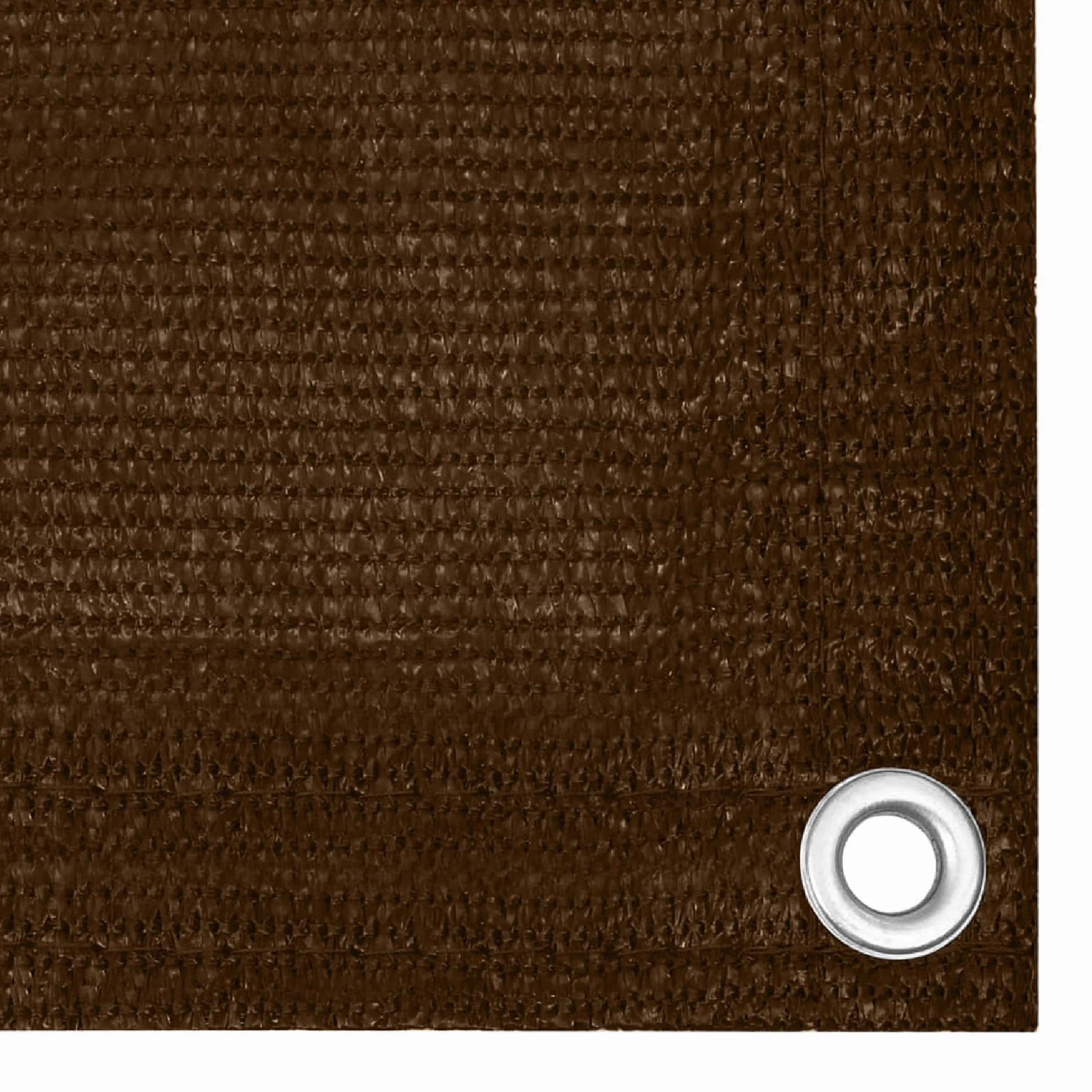 IlGruppone Telo Copribalcone Tinta Unita 90 x 500 Cm HDPE UV Frangivento con Occhielli - Schermo Privacy Terrazzo Frangivista Recinzione Copri Ringhiera Balconi Antipioggia (Senza Corda, Marrone)