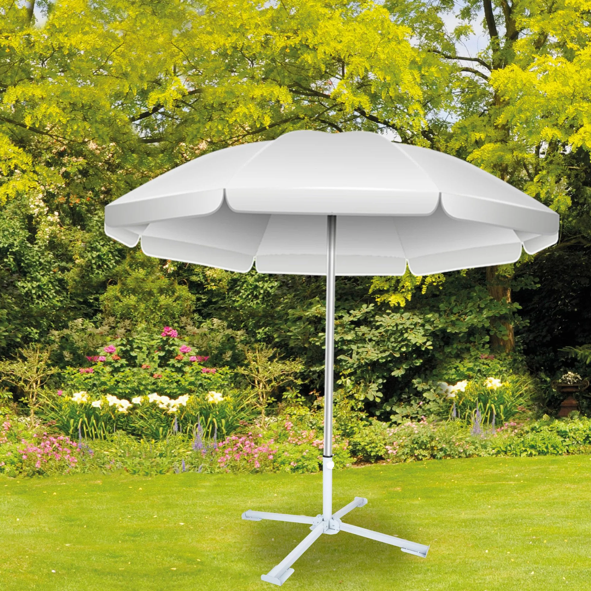 AKTIVE 53762 - Piede Pieghevole per ombrellone 25/32 mm
