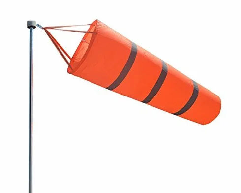 Winterworm Manicotto a vento per attività all'aperto, a righe arancioni, con cintura riflettente (80 cm)