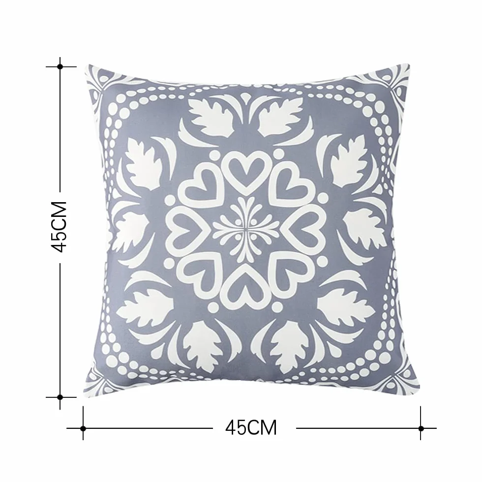 Federa per cuscini da esterno, impermeabile, per panca da esterno, impermeabile, con piante tropicali, federa per cuscino impermeabile, per patio, giardino, soggiorno, divano, 45 x 45 cm