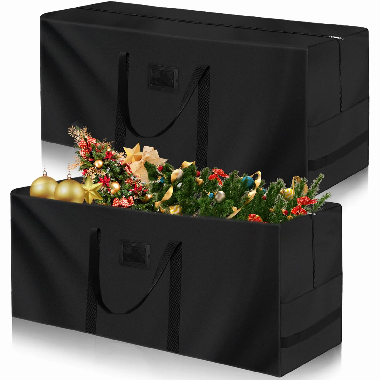 GBKDQQ Borsa per cuscini, custodia per cuscini da giardino, impermeabile, con chiusura lampo, per cuscini imbottiti, per albero di Natale