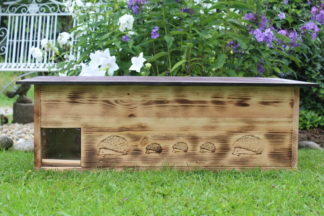Casa per ricci XXXL (IG6) - Labirinto e patta in ratto, fondo e tetto rimovibile, 2 vaschette