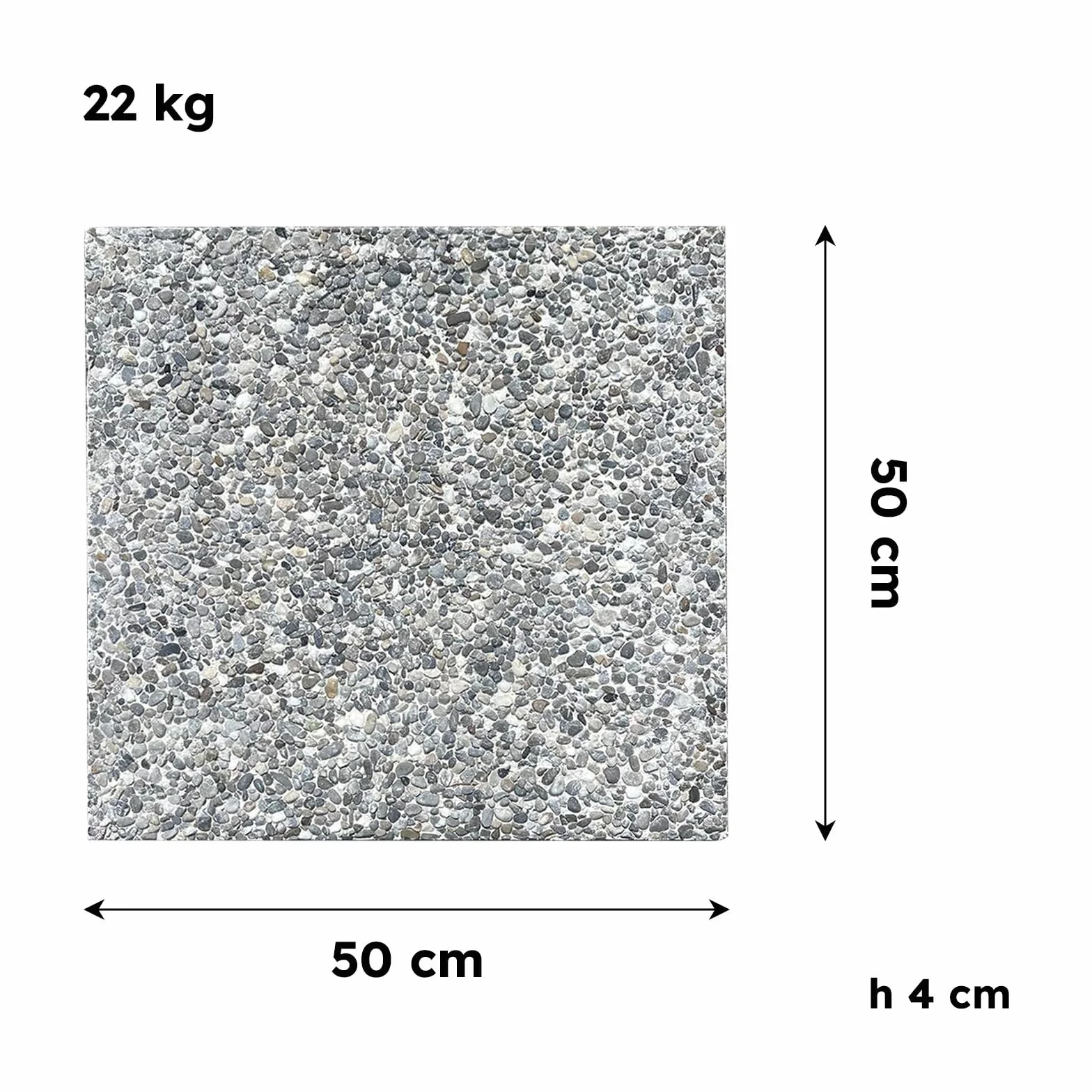 BASE DI APPOGGIO PER OMBRELLONE 4 MARMETTE CM 50X50 KG.90 ARREDO GIARDINO
