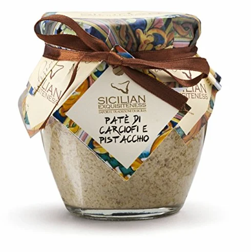 Paté di Carciofi e Pistacchi Artigianale Siciliano - 4 Vasetti da 580g