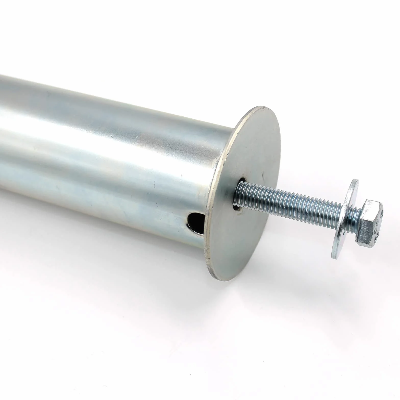 KOEM Supporto Tubolare in Ferro zincato Ø 55 mm Tubo di Ricambio per Base ombrellone in graniglia Cemento