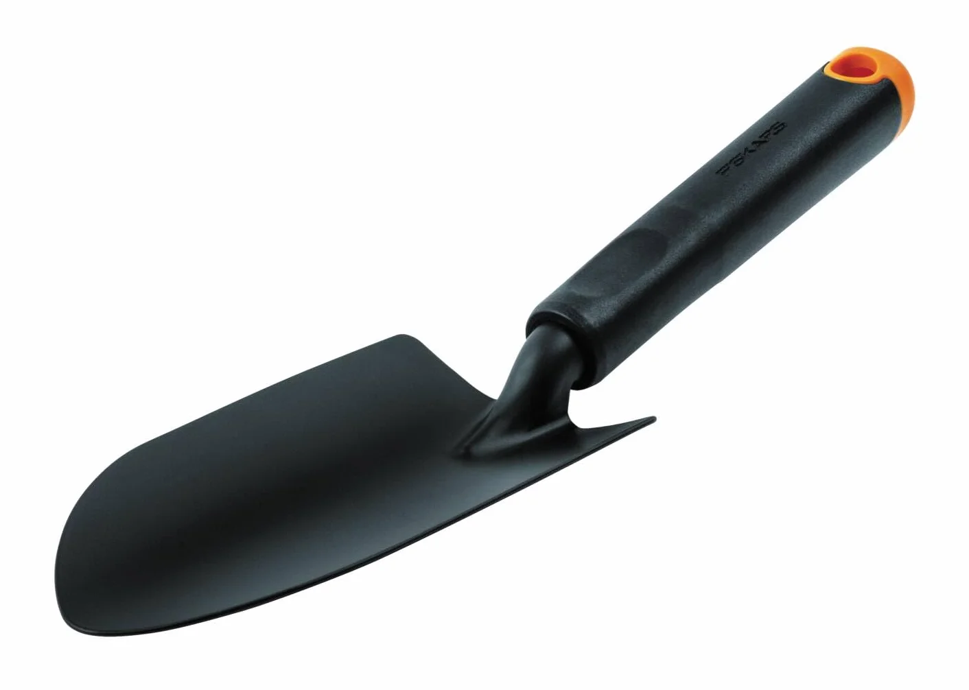 Fiskars Trapiantatore, Per terreno duro, Lunghezza 30 cm, Testa in acciaio resistente/Impugnatura in plastica, Nero/Arancione, Ergo, 1027017
