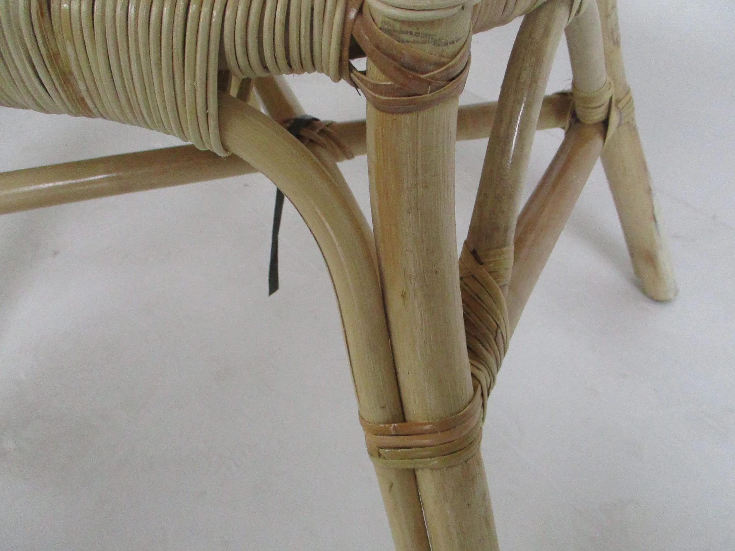 POLTRONA RATTAN RINFORZATA MIDOLLINO NATURALE GIARDINO CASA CM 60X63X80 H ACCATASTABILE POLTRONA IN NATURALE RINFORZATA