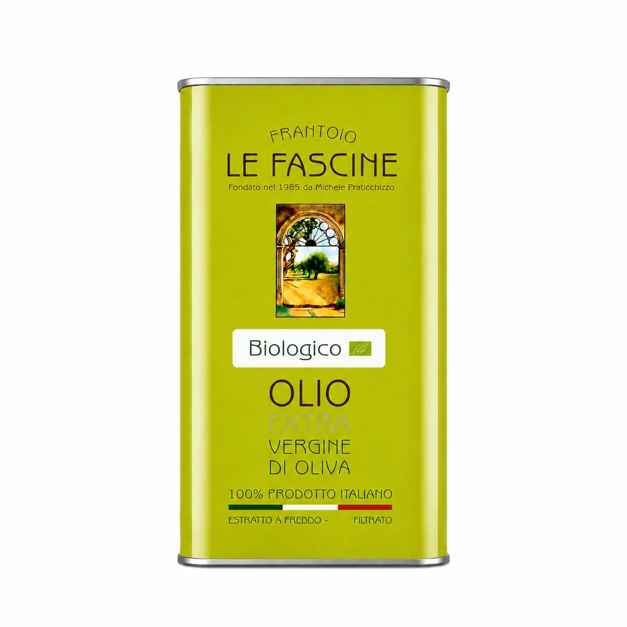 Le Fascine Olio Extravergine d'Oliva Provenzale Biologico 100% Italiano Prodotto da mono cultivar Provenzale (Latta da 3 Litri)