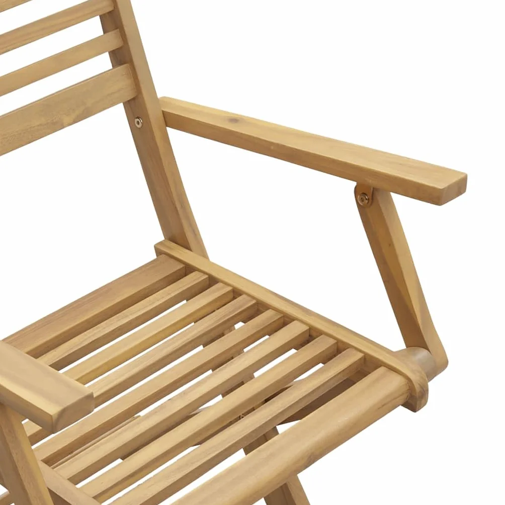 vidaXL Sedie Giardino Pieghevoli 4pz 54,5x61,5x86,5 cm Massello Acacia