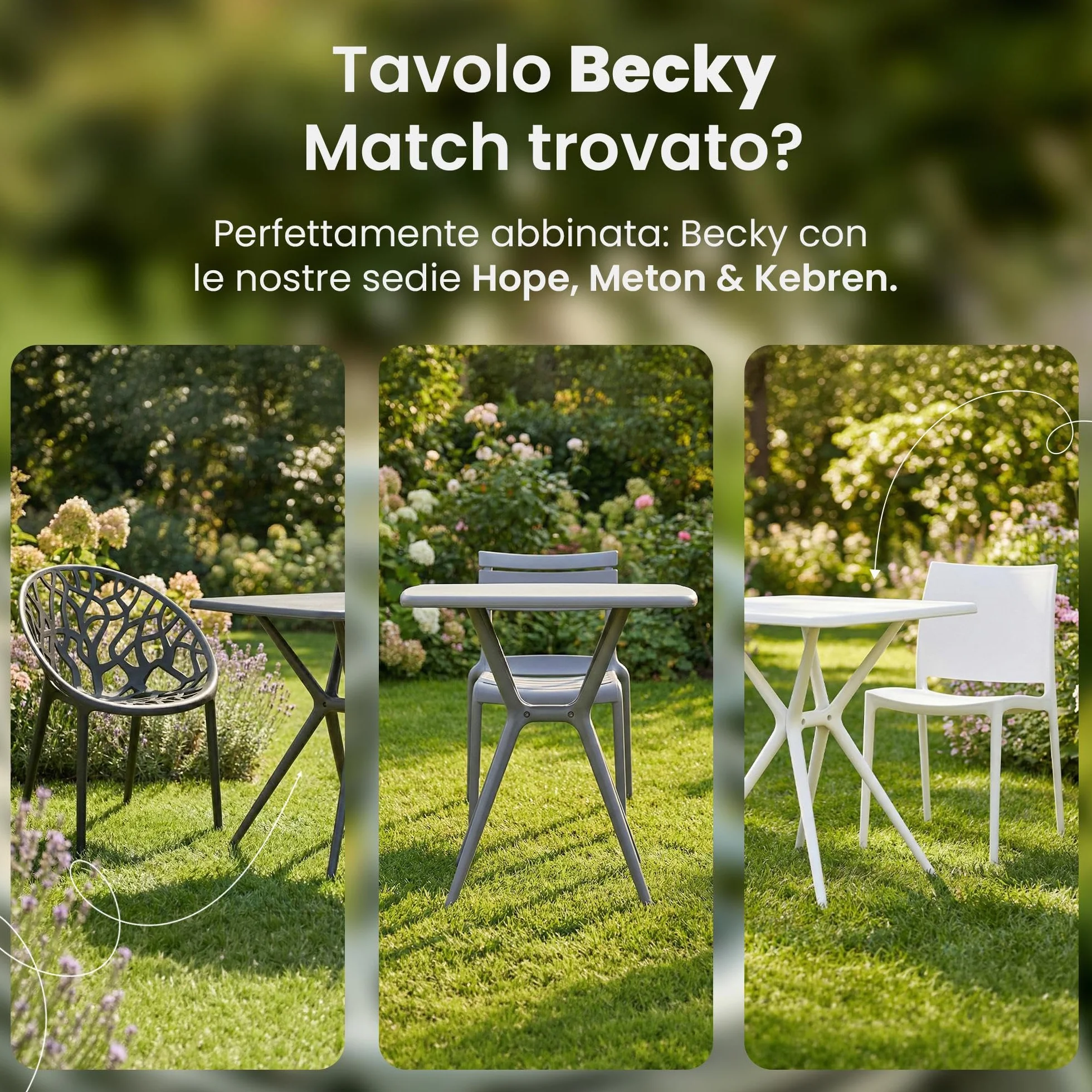 CLP Tavolo da Giardino Becky Resistente alle intemperie, Tavolo bistrot Quadrato 72x72 cm, Balcone in Polipropilene Anti UV, Colore:Bianco